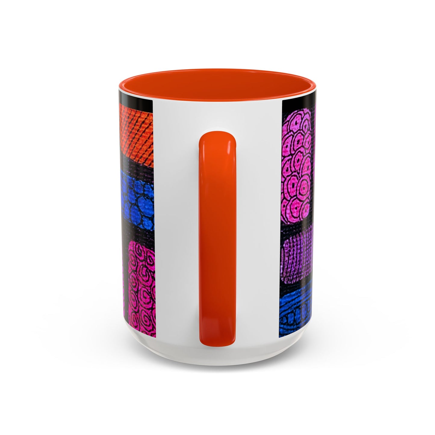 Colorful Abstract Pattern Mug | Vibrant Geometric Shapes Ceramic Mug