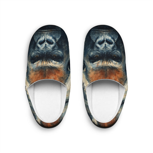 Watercolor Gorilla Slippers