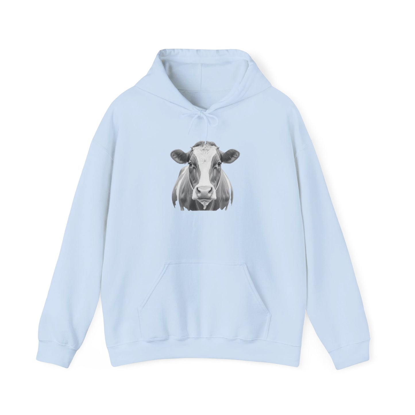 Black and White Cow Hoodie Sweatshirt