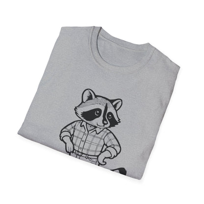 Cowboy Raccoon Graphic Tee Western Country Animal Shirt