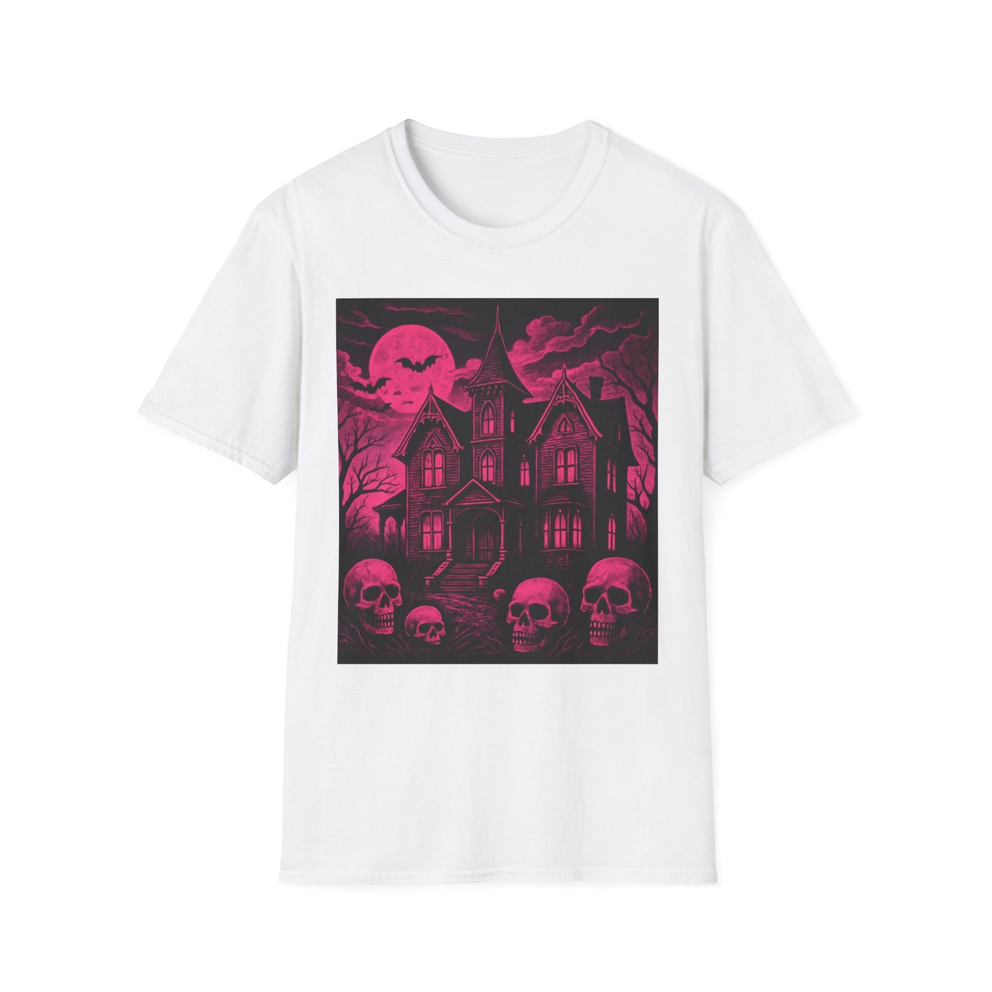 Gothic Spooky Halloween Skull Horror Tee T shirt