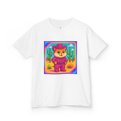 Whimsical Cowboy Hamster T-Shirt, Cute Western Desert Animal Tee, boys girls, unisex, cowgirl