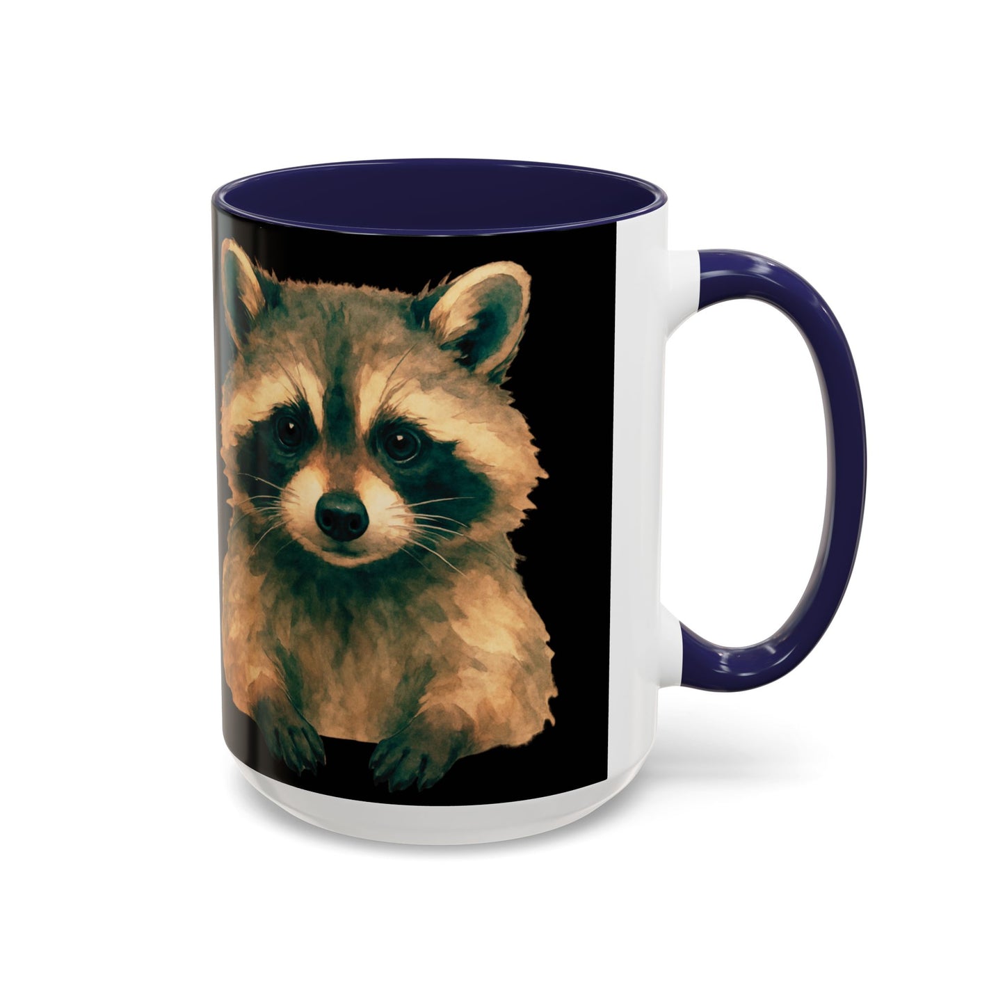 Watercolor Raccoon Mug | Accent Coffee Mug 11oz 15oz