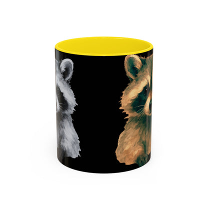 Watercolor Raccoon Mug | Accent Coffee Mug 11oz 15oz