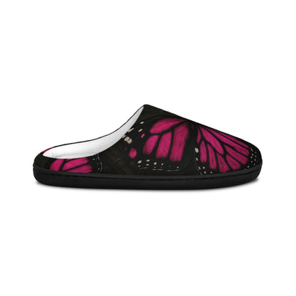Pink Gothic Monarch Butterfly Slippers