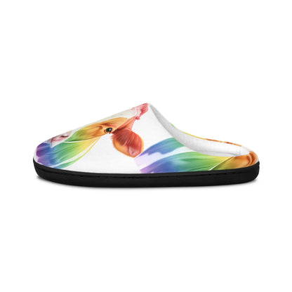 Rainbow Cow Slippers