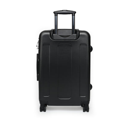 Elegant Black & White Horse Suitcase Equestrian Travel Luggage -- One of a KiNd Suitcase (Travel Tag Sold Separate)