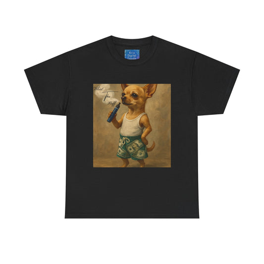 Urban What the Puff Chihuahua Streetwear Vape Graphic Tee