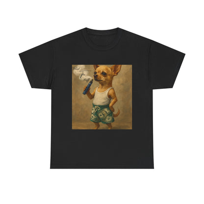 Urban What the Puff Chihuahua Streetwear Vape Graphic Tee