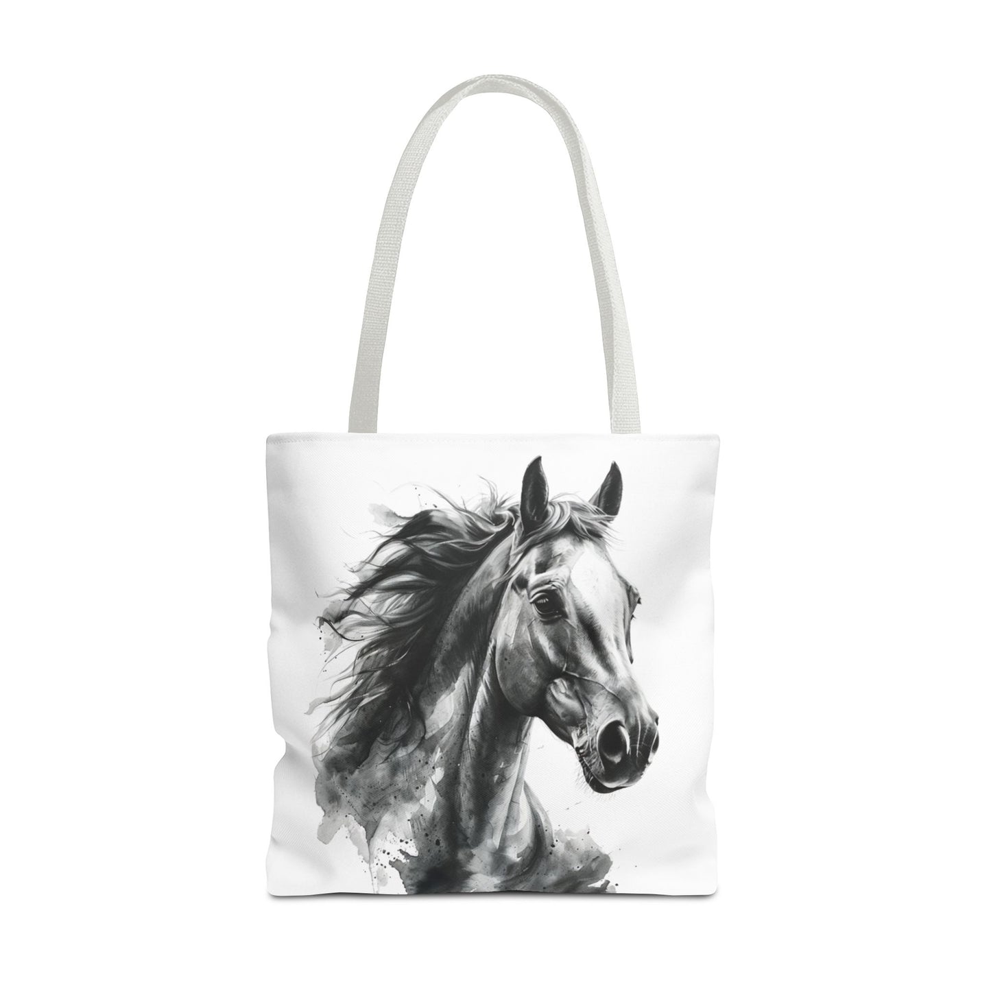 Black Stallion Tote Bag | Artistic Horse Lover Carryall