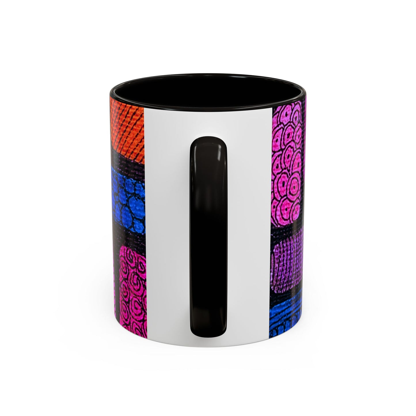 Colorful Abstract Pattern Mug | Vibrant Geometric Shapes Ceramic Mug