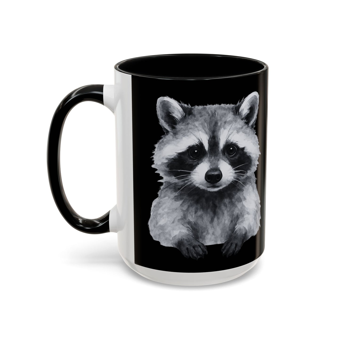 Watercolor Raccoon Mug | Accent Coffee Mug 11oz 15oz