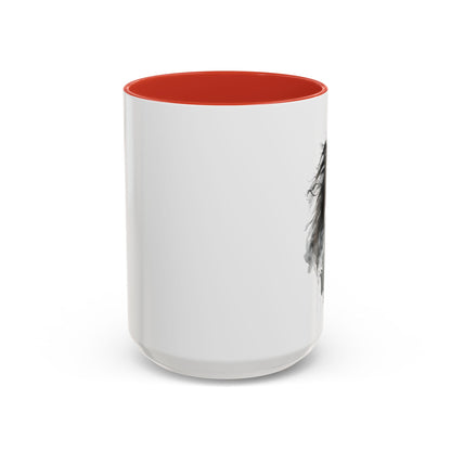 Black Horse Coffee Mug Western Cowboy Horse Art Cup