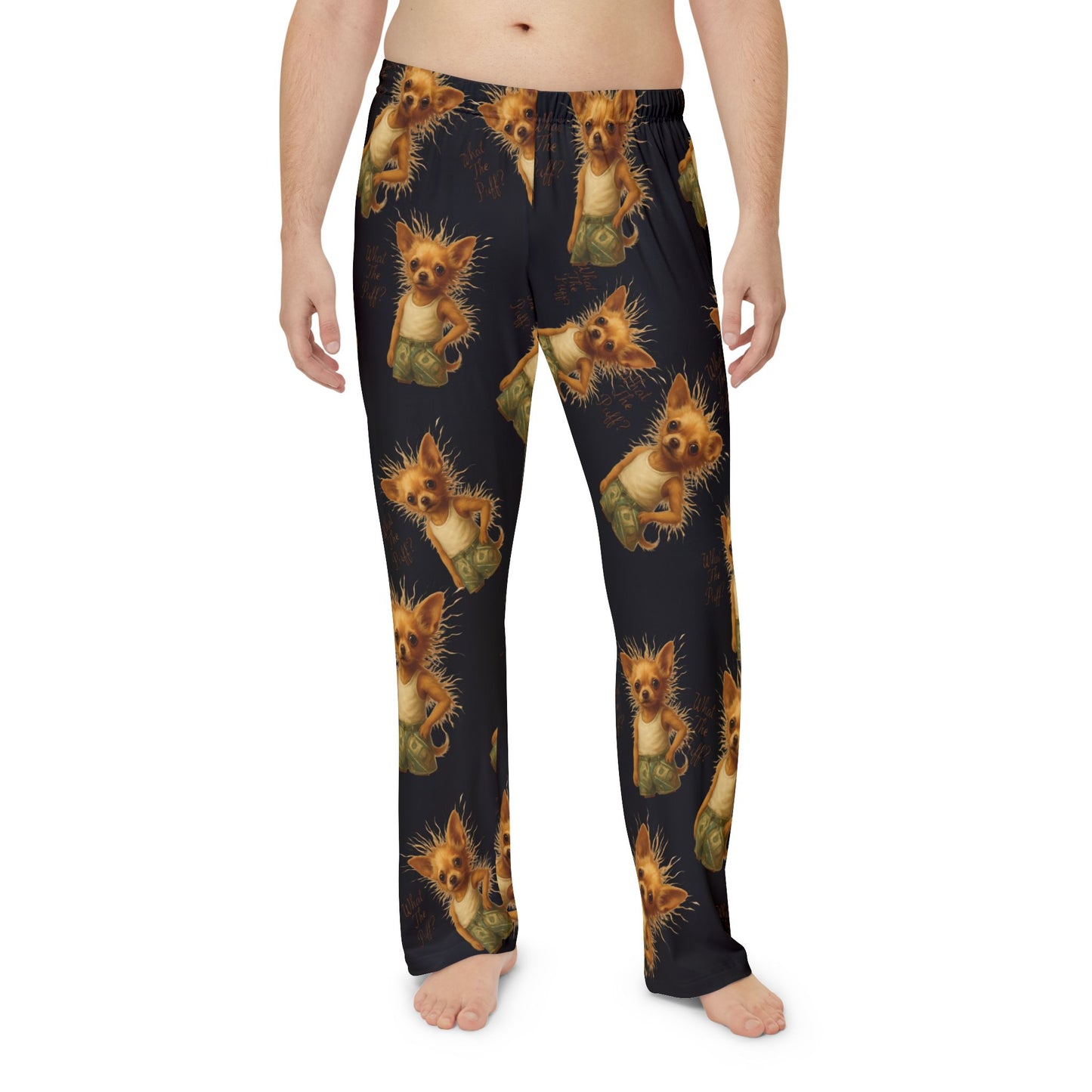 What The Puff Chihuahua Pajama Pants (Static Hair)